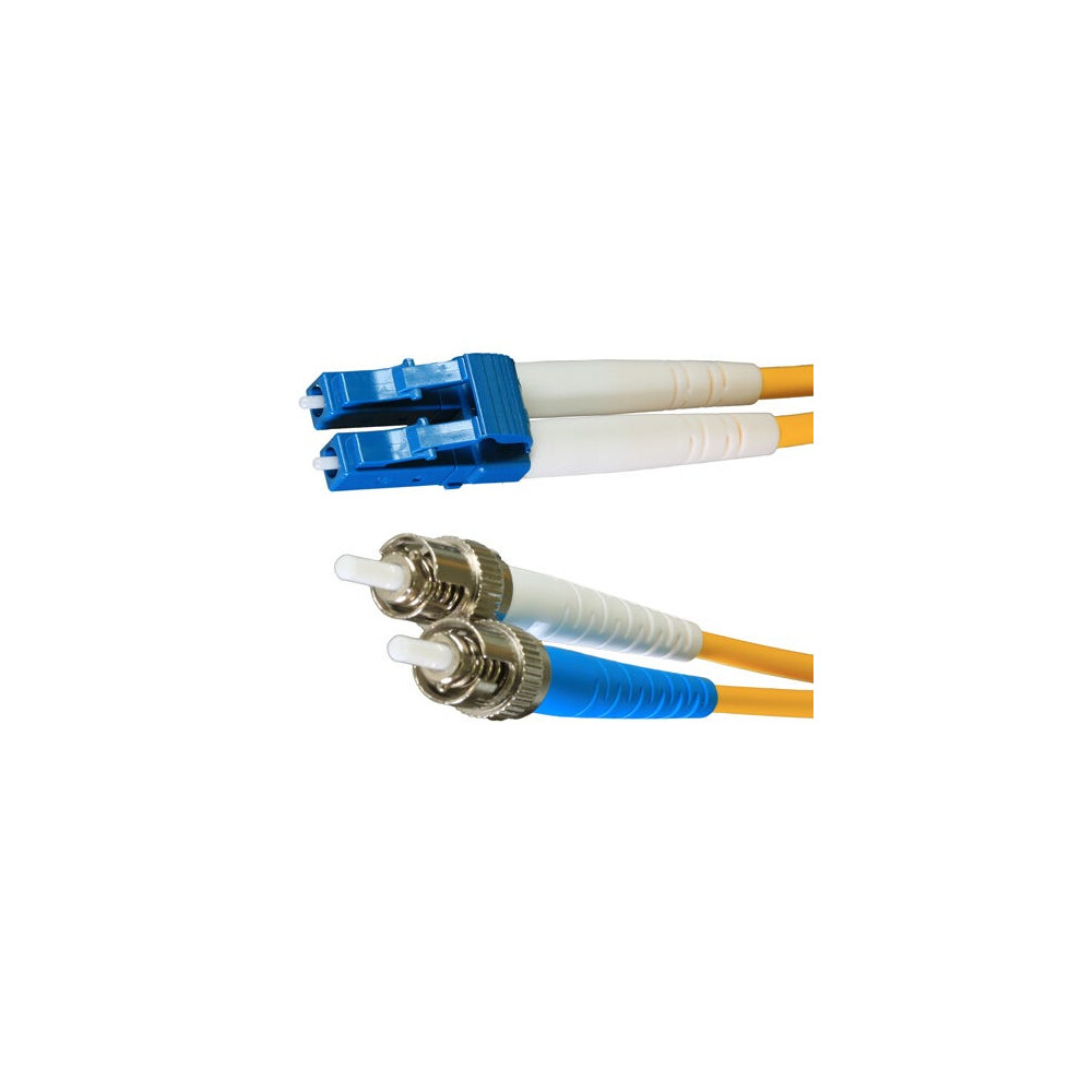 Cablenet 10M Os2 9/125 Lc Upc - St Upc Duplex Lsoh Fibre Patch Lead Yellow 5056750317931
