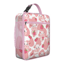 Insulated Lunch Box Cow Graphic Reusable Thermal Tote 1 Pack
