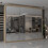 MN Furniture (Oak,  250cm) Modern Triple Mirrored Sliding Wardrobes 1