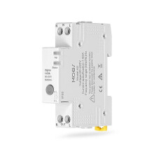 MOES Tuya Zigbee Smart Circuit Breaker 63A Fireproof Electricity Monitoring App Control Alarm Threshold Setting V0 Retardant
