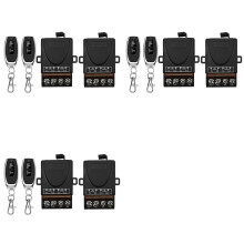 6x AC 220V 30A 433MHz 1CH Wireless Remote Control Switch RF Relay Receiver + on/Off Transmitter