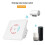 Tuya WiFi Smart Boiler Switch 3500W Metered Water Heater Switch EU Standard Touch Switch with Countdown Function White 3