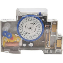 Timer for Switch 24Hours Relay Electrical Programmable 110V220V 16A Rail Mechanical Pump Motor Transparent Oxygenerator