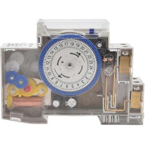 Timer for Switch 24Hours Relay Electrical Programmable 110V220V 16A Rail Mechanical Pump Motor Transparent Oxygenerator