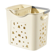 Plastic Laundry Basket Portable for Bathroom Dorm Home