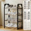 Plastic Shoe Rack Organizer 4-Tier Black White Coffee 1
