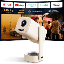 Vidéoprojecteur portable - RUSSBOY - Yaber T1 Pro2 - Full HD 1080p HDR10 - WiFi 6 &amp; Bluetooth 5.4 - Dolby Audio