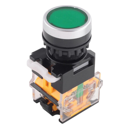 LA38-11/203 Momentary Heavy Duty Power Switch Green