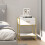 Modern Bedside Table - White 1