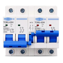 TOMZN 2P+2P MTS TOMZN AC Dual Power Manual Transfer Switch Circuit Breaker MCB 50HZ/60HZ, 16A