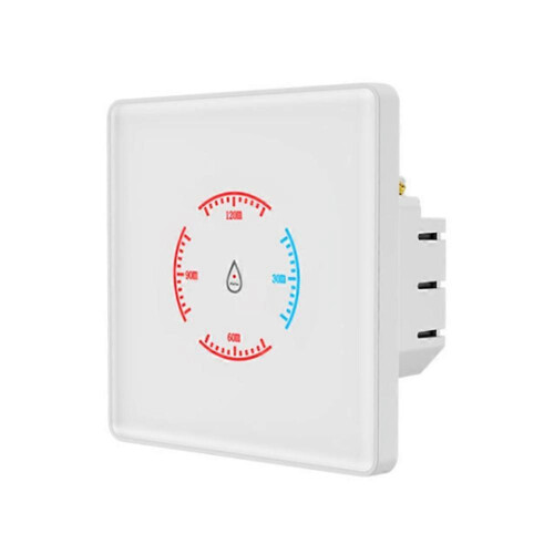 Tuya WiFi Smart Boiler Switch 3500W Metered Water Heater Switch EU Standard Touch Switch with Countdown Function White