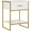 Modern Bedside Table - White 3