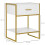 Modern Bedside Table - White 2