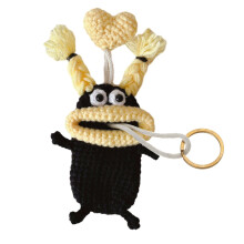 Car Key Case Bag with Cartoon Design Hand-Knitted Key