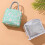 Daisy Printing Portable Lunch Box Bag Green Insulated 5