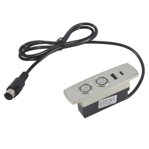 Electric Recliner Controller ABS 2 Button 5 Pin Straight Connectors 2