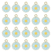 Flower Pendant Charm Keychain Necklace 20 pcs