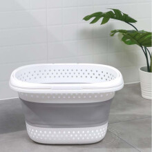 XiYing Foldable Plastic Laundry Basket with Handle