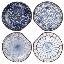 Ceramic Spoon Rest Set 4-Piece Microwave Oven Dishwasher