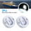Autoxbert LED Stern Light 12V White Round 3 Inch 4 Pack 5