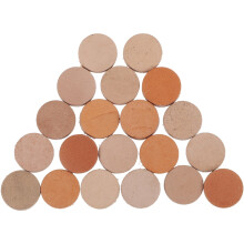 Pool Cue Repair Kit Brown Tips 1.2x1.2 cm 20 pcs