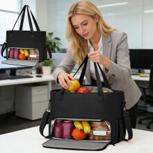 Lunch Tote Bag for Women with 15.6 Inch Laptop Compartment