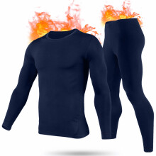 Men's Fleece Thermal Underwear Set Long Johns 2 Pack
