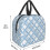 Blue insulated lunch bag reusable large cooler tote 5