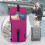 Passport Bag Neck Wallet Rose Red 8
