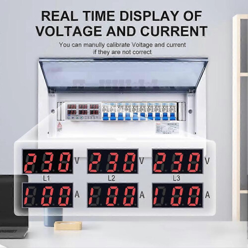 TOMZN Din Rail 3P+N over Under Voltage Current Limit Protection Relay Protector SYN ASYNC Synchronous Asynchronous 1