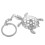 Turtle Shape Metal Keychain 1 Set 2.4 x 1.6 Inches 4