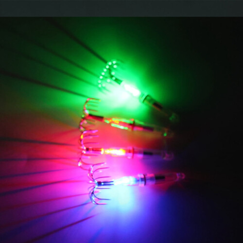 LED Squid Lures Corrosion-Resistant 15kg 2