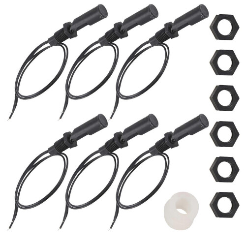 6 Pieces Side Mounted Horizontal Float Switch Water Level Sensor 1