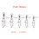 Fishing Swivels with Ball Bearing 210 pcs 4