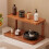 Wooden Desktop Storage Rack 2-Tier Countertop Shelf 7