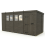 15x6 Pent Composite Shed Tanalised (Single Door, With Windows) 2