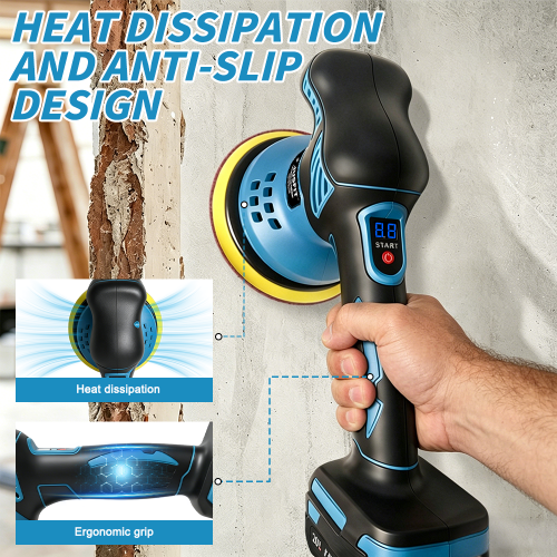 8 Speed Cordless Buffer Polisher Kit with Battery & Charger 1