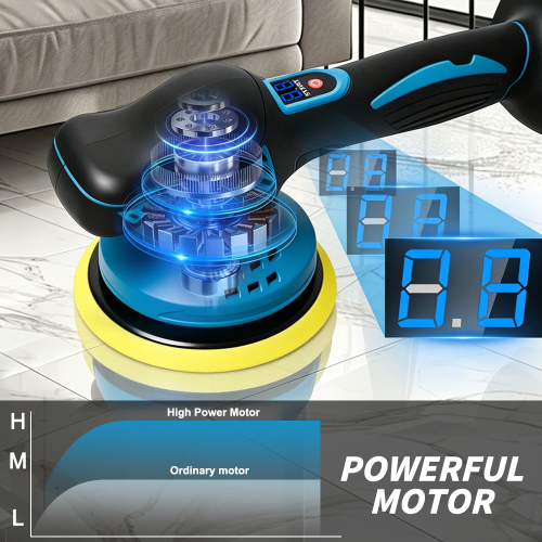 8 Speed Cordless Buffer Polisher Kit with Battery & Charger 2