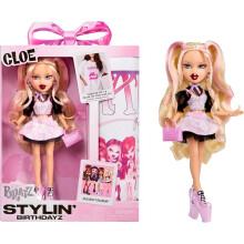 Bratz Stylin Birthdayz Cloe Fashion Doll with Customizable T-Shirt for You and Accessories