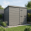 10x9 Pent Composite Shed Tanalised (Single Door, No Windows) 1