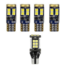 Lot de 5 ampoules LED 921 912 T10 T15 W16W pour feux de recul, 1500 lumens, ultra-lumineuses, compatibles avec les feux de re
