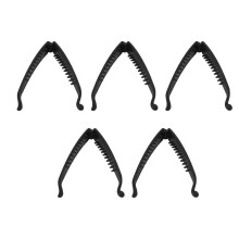 Lot de 5 pinces à cheveux stables, résistantes et confortables, pour queue de cheval et chignon.