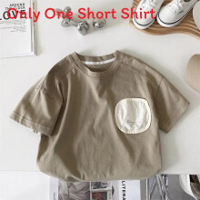 (Green,110cm)Camiseta masculina algodão manga curta verão casual infantil camiseta para bebê e crianças pequenas