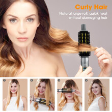 Thermal Brush, 32MM Hot Brush for Hair Styling, Ceramic Tourmaline Ionic Curling Iron Brushes, Volumizing Hair Curler with LCD Display