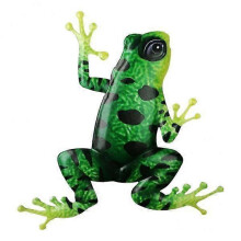 2x Froschfigur aus Metall zur Gartendekoration
