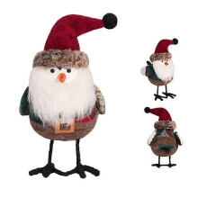 Weihnachtsvogel-Tischornamente, niedliche, farbenfrohe Weihnachtsvogel-Tischornamente aus Stoff