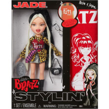 Bratz Stylin' Jade Fashion Doll with Customizable T-Shirt for You and Accessories