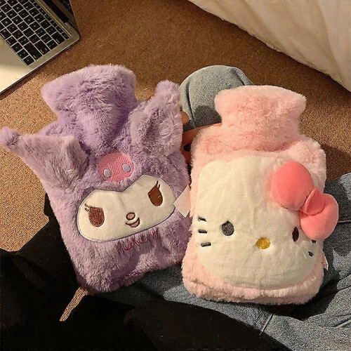 Sanrio Hello Kitty Λούτρινο Θερμαντικό Τσάντα Θερμού Νερού με Θερμαντικό 2