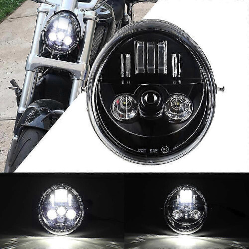 Συμβατό με V Rod VRSCF VRSC VRSCR 2002-2017 60W Vrod LED μπροστινό προβολέα υψηλής/χαμη 1
