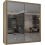 MN Furniture (Oak,  203cm) Modern Double Mirrored Sliding Wardrobes 2